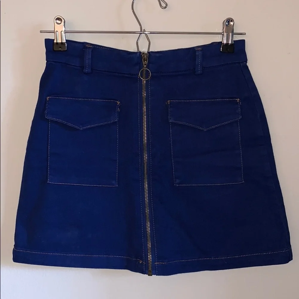 NEW Forever 21 Indigo Zippered Denim Mini Skirt